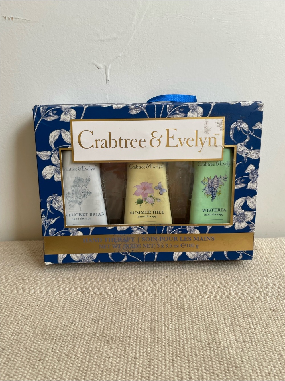 Crabtree & Evelyn Hand Therapy 3-Pack – Nantucket Briar, Summer Hill & Wisteria